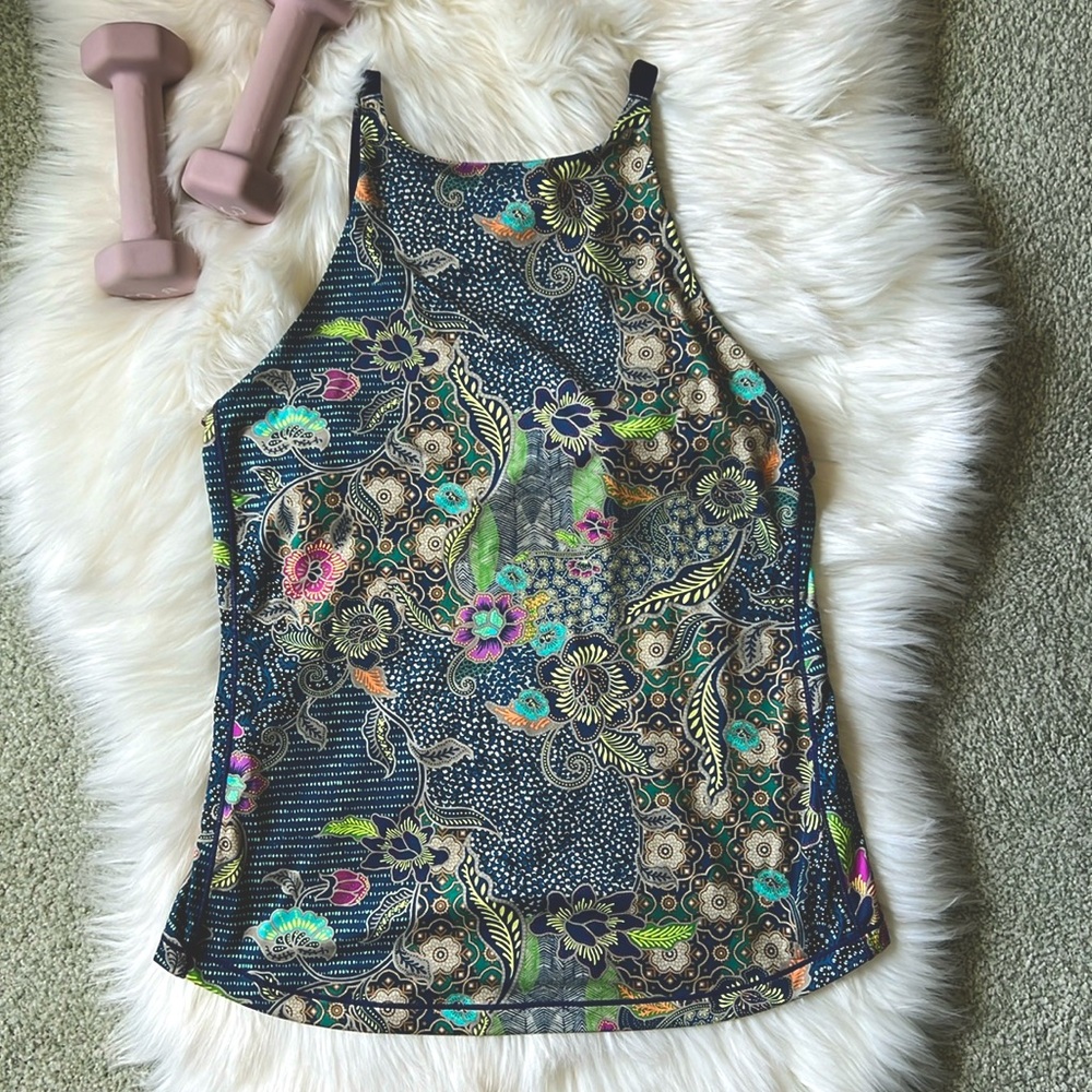 Prana strappy high neck tank top